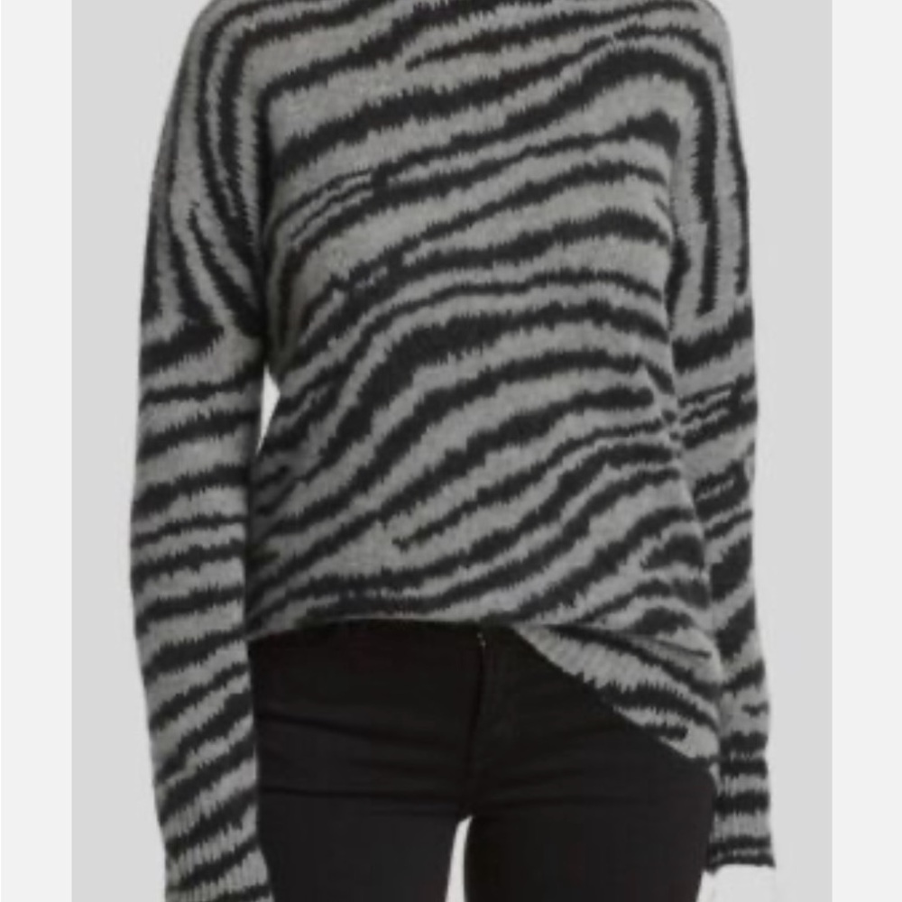 Women's Zebra Print Cashmere Sweater